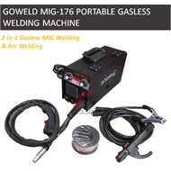 GOWELD MIG-176 2-In-1 Portable Gasless Inverter & Arc Welding Machine (MIG + MMA)