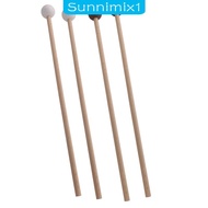 [Sunnimix1] 2Pcs Xylophone Mallet Chime with Wood Handle Wood Mallets Percussion Sticks