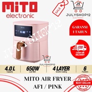 Mito AIR FYRER DIGITAL TYPE AF1 PINK / AF1 PINK / AIR FRYER 4 L 650 WATT / 1 YEAR WARRANTY