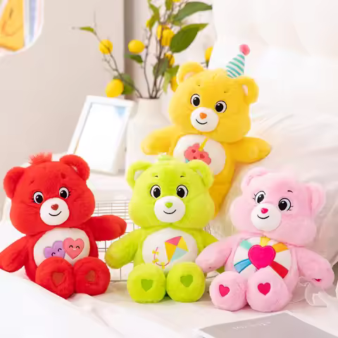 Care Bears Lovely Animals Plush Toys Dolls Companion Wish Effort Birthday Stuffed Bear Toys Dolls Sl