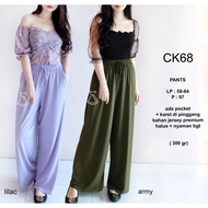 CK68 - CASUAL CULOT PANTS, MODERN WOMEN'S OFFICE LONG PANTS