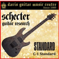 Schecter C-1 (Preorder) Standard Black Fade Burst Burl Electric Guitar