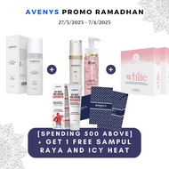 AVENYS 1 KAOLIN SCRUB + SET ROSE + 2 VITALICIA WHITE ( FREE 1 ICY HEAT + SAMPUL RAYA )