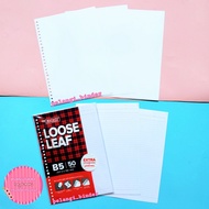 [B5] loose leaf line binder contents / whitePOLOS grid/ dotted/ B5