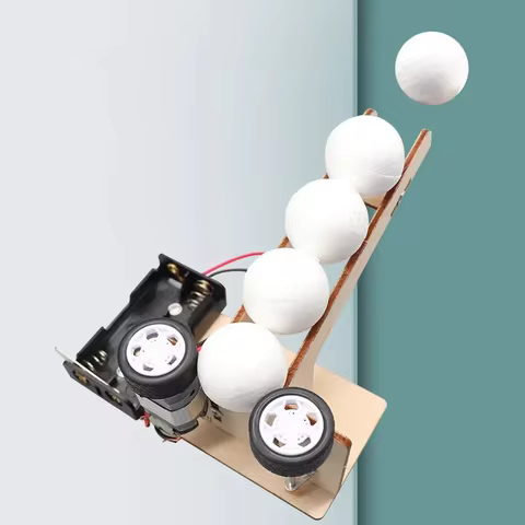 Electric Ball Pitching Machine Kits DIY Science Toys Educational Technology Project Model Toys For G
