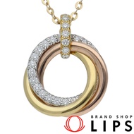 Cartier Trinity Necklace, Small Model, Semi-Pavé Setting, B7224849 / D: 0.26ct (Head (approx. cm): 1