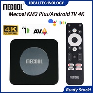 ☁（ready stock）MECOOL KM2 PLUS Netflix and Google-certified Android TV Smart Box Android TV system Android 11❋