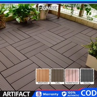 DIY outdoor brown wood design flooring/plastic flooring/garden decoration outdoor garden decoration 