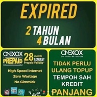 READYSTOK [E] XOX/ONEXOX Prepaid Plan 28 Months Validity (Free Data 500MB)