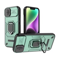 Shockproof Armor Case For iPhone 16 Pro Max 2024 5G Slide Camera Lens Protection Ring Stand Phone Ca