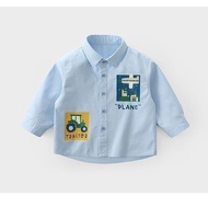 Boys Shirts Trendy Style Long-Sleeved Spring Autumn Baby Tops Baby Bottoming Shirts Casual Shirts Ba
