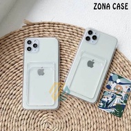 Case Slot Card Transparan FOR VIVO V15 V17 V19 V20 V20 SE V21 4G V21E V21 5G V23 5G V23 E V25 V25E