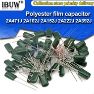 Polyester film capacitor 100V 1nF 1.5nF 2.2nF 100nF 2A471J 2A102J 2A222J 2A392J 2A332J 2A472J 2A103J