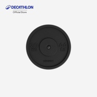 Decathlon Weight Training 20 Kg 28 Mm Round Plate Made Of Cast Iron For Size 28 Mm. 20 Kg.-Black
