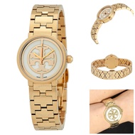 TORY BURCH Reva Ivory Dial Gold-tone Ladies Womens Stainless Steel Watch TRB4011