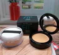 Bedak Tabur Fit Me 2 in1 - Bedak Tabur Dan Padat Maybelline Fit Me