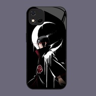 HK-5 Anime Uchiha Glass KACA Casing for OPPO Realme Reno A16E 4 C11 C20 C20A A16K F17 4F A93 Pro Lit
