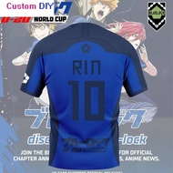 New 2026 Japan Anime Blue Lock U-20 Jersey Summer Men's Women's Soccer Jersey Casual Sports Jersey