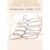 Penyangkut Baju BESI Sidai Baju BESI Tidak Berkarat Homemade Shirt Hanging Iron material 家用外用铁做吊衣架