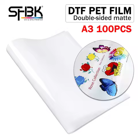 100 sheets A3 double-sided matte PET film for A3 A2 L1800 R1390 P400 R2880 original assembly DTF pri