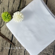 3C290104 White Plain T/C Cotton Twill Top Thin Jacket Bag With Cloth