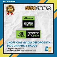 Nvidia Geforce RTX 5070 Hologram Logo Sticker Badge Graphic Card (Unofficial)