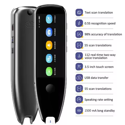 X5 PRO Voice Photo Translator Pen Multi Real-Time Language 112 Support Offline 55 Online Scan Transl
