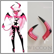 TXLP คอสเพลย์โรงแรม Hazbinใหม่คอสเพลย์โรงแรม Helluva Boss Verosika Mayday คอสเพลย์เขาสีแดงผู้หญิงที่