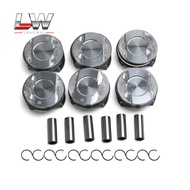 6Pcs 19MM Engine Piston & Piston Rings 06M 107 066 AD For Audi A4 A5 A6 A8 Q5 Q7 Q8 S4 S5 S6 S8 VW T