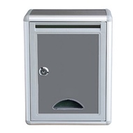 Peti Surat Aluminium Suggestion Box Mail Mailbox Letter Box 28CM