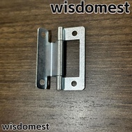 WISDOMEST 5pcs/set Flat Open, No Slotted Interior Door Hinge, Useful Connector Folded Soft Close Close Hinges Furniture Hardware
