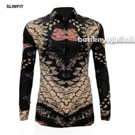 Premium long slim fit men's batik shirt BATIKnya JULIO AL 66