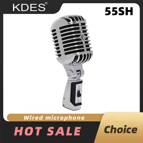 KDES 55SH SERIES II Professional Wired Vintage Classic Microphone Dynamic Vocal Mic Microphone For L