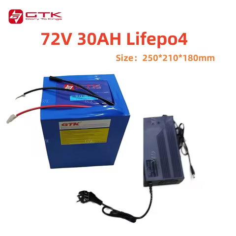 Gtk 72v 30Ah 30A lifepo4 lithium battery with Bluetooth BMS APP not 20AH 20A 25Ah 25A 35Ah 35A 40Ah 