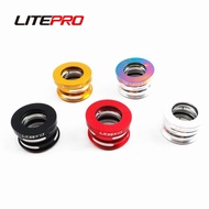 Litepro Bicycle Headset 44MM For Dahon Fnhon BYA412 P18 P8 Head Set Built-in Aluminum Alloy Folding Bike Sealed Bearing