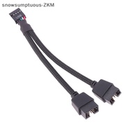[snowsumptuous] 1Pc Computer Motherboard USB Extension Cable 9 Pin 1 Female To 2 Male Y Splitter Audio HD Extension Cable For PC DIY 15cm [zkm]