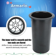 ARMARIO Speaker Cabinet Port Tube, 81mm Opening Hole Black Speaker Port Tube, 153mm Length Speaker C