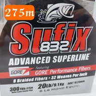 SUFIX 832 ADVANCED SUPERLINE 300YDS(275M) benang sufix 832