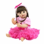 PRIVASI AMAN!!! 55 Cm Full Body Silikon Reborn Baby Girl Doll / Boneka