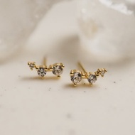 三星流星耳釘 925銀 14K金 抗過敏 可戴洗澡 不掉色