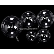 1 pcs Bobo Ballon 12,16,20,24,36 Inches " High Quality Bubble Ballon Clear Transparent Birthday Wedd