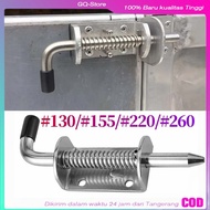 130/155/225/260 Spring Loaded Pin Bolt Lock Assembly Latch Automatic Galvanized Anti-Rust Spring Iro