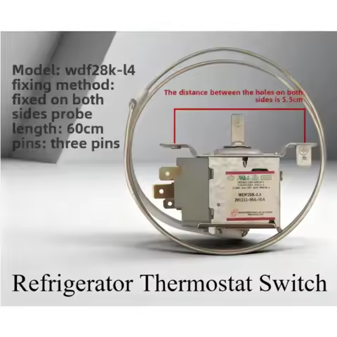 For Star Refrigerator Thermostat: WDF28K-L4 Mechanical Temperature Control Switch, Three-Leg Thermos