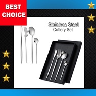 set sudu garfu stainless steel doorgift/sudu garfu set/cenderahati kahwin gifts birthday/sudu besi