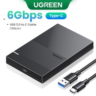 UGREEN HDD Case 2.5" Hard Drive Enclosure USB Type C SATA 5Gbps for SSD HDD 9.5 7mm External Hard Dr