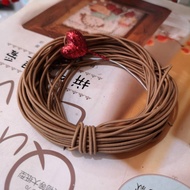 8y 08EB1002k ยางยืด เส้นกลม สีน้ำตาล ยางยืดเส้นกลม เอนกประสงค์ ขนาด 1.5 มิล ตัดแบ่ง จำนวน 8 หลา (ควา