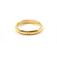 【日本直送 中古美品】8.5号 カルティエ CARTIER リング・指輪 1895 ウェディング K18イエローゴールド/ダイヤモンド ゴールド 表記サイズ49