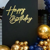 Happy Birthday Sign for Backdrop - Glitter Felt Happy Birthday Letter Sign for Balloon Arch Birthday