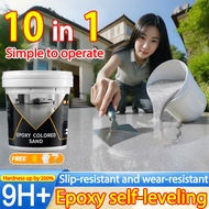 🔥Stress-resistant and crack-resistant🔥 Epoxy sand floor paint self leveling epoxy floor paint cat la