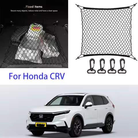 For Honda CRV 1995-2025 RD1 RE RE3 / RE4 RM RW WR-V Nylon Car Rear Cargo Net Trunk Storage Organizer